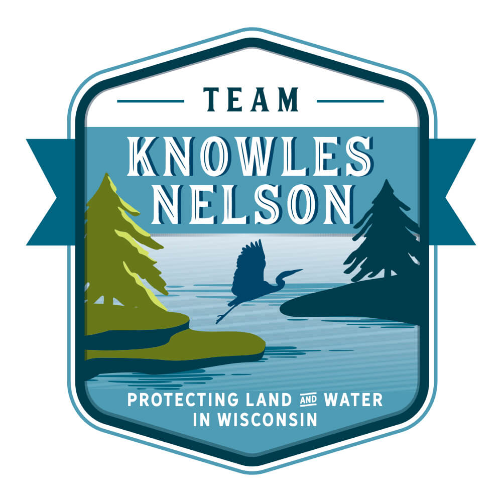 The Team Knowles Nelson logo. Team Knowles Nelson is a diverse coalition of conservation, sporting, and government groups committed to renewing Wisconsin's Knowles-Nelson Stewardship Program.