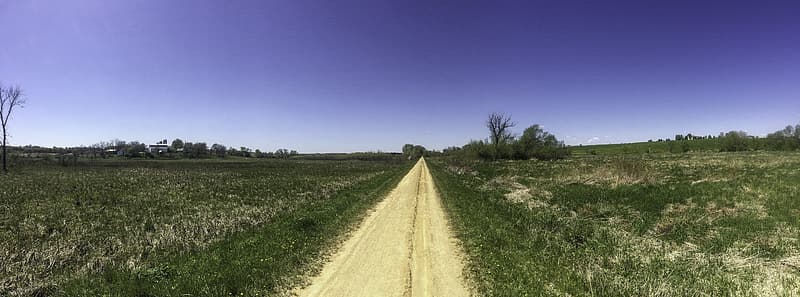 The Military Ridge Trail in southwestern Wisconsin