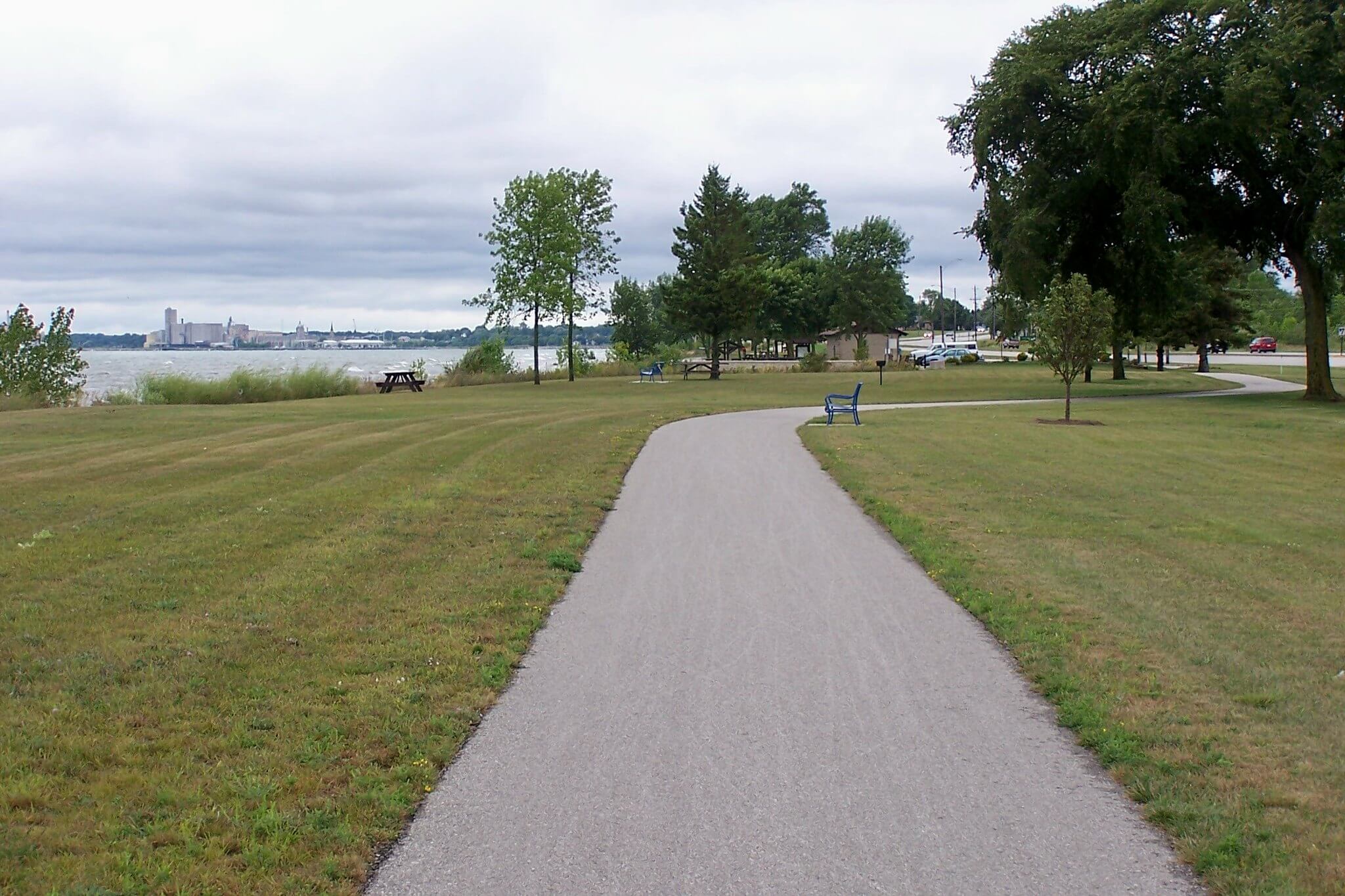 A bike path in Manitowoc, supported by the Knowles-Nelson Stewardship Program