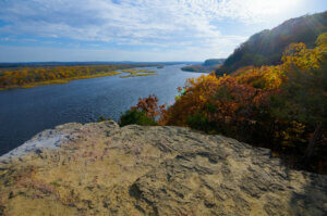 A bluff view of the Wisconsin River, mentioned in an article about renewing the Knowles-Nelson Stewardship Fund.