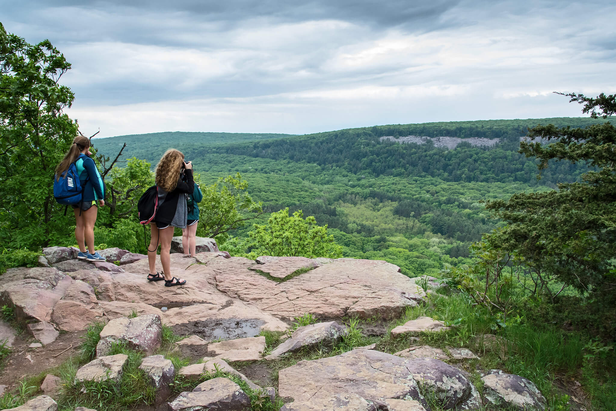 Hikers at Devil's Lake State Park. State parks saw a surge in visits that prompted a proposal increase in Knowles-Nelson Stewardship funding.