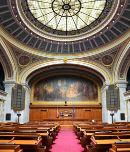 Assembly chamber in the Wisconsin State Capitol.